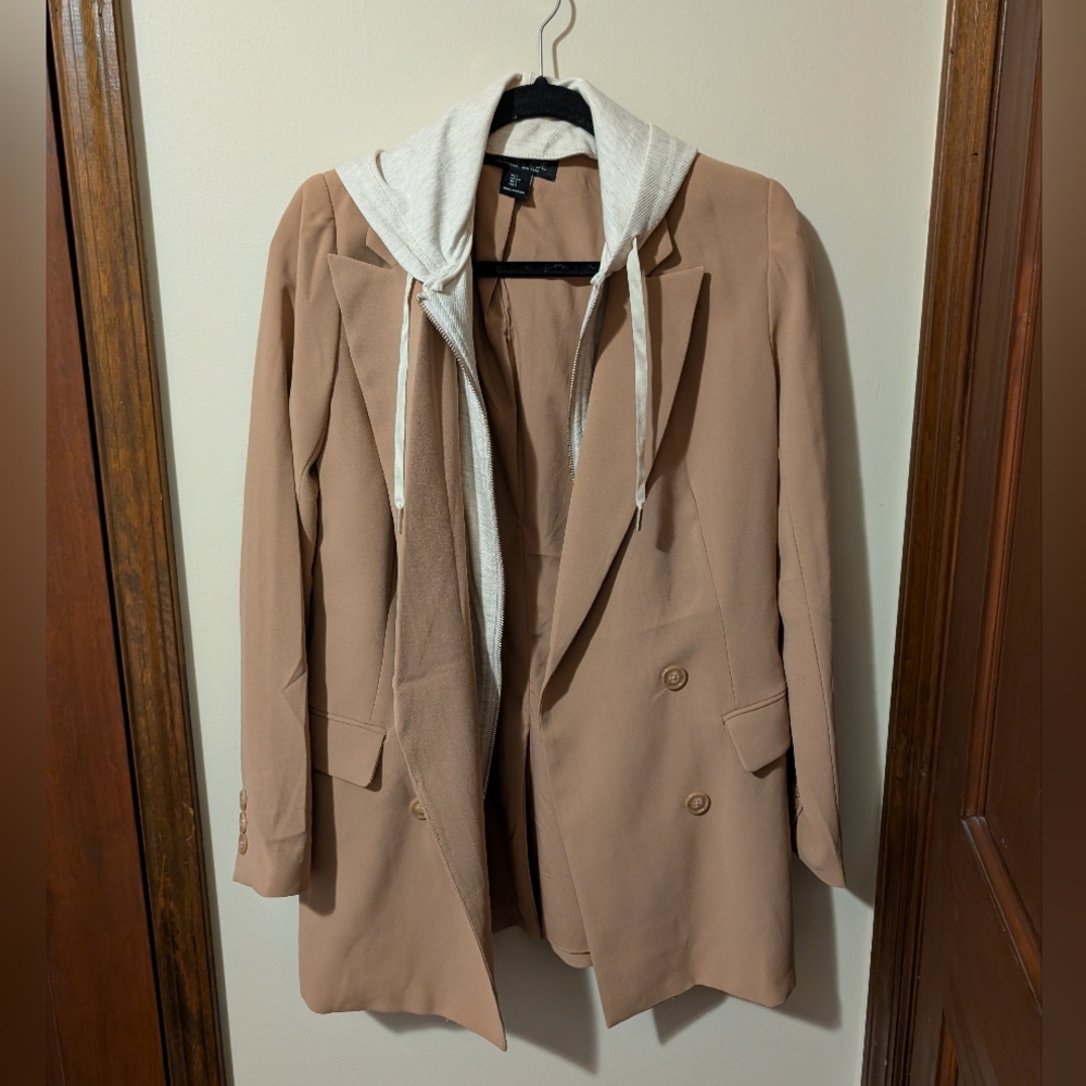 Rachel Zoe Tan Blazer with Hoodie